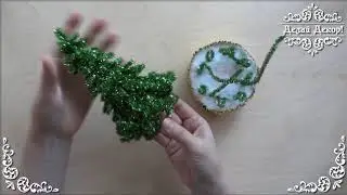 Как закрепить Ёлочку с КОНФЕТАМИ на подставке  