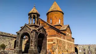 Khor Virap monastery and views of Ararat mountain, Armenia (Խոր Վիրապ)