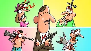 Top 10 HITMAN Cartoons ALL TIME | The BEST of Cartoon Box | Hilarious Hitman Compilation