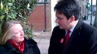 Joanne McCartney and Stephen Twigg in Bowes Ward, Enfield.