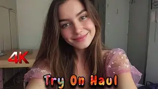 4K Try On Haul Transparent Mesh Lingerie | Micro Bikini Try On Haul | Summer Lingerie Fashion 2025