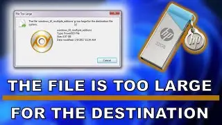 The File is Too Large for The Destination File System Fix Pendrive Error
