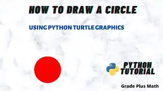 How to draw a circle using turtle graphics in python