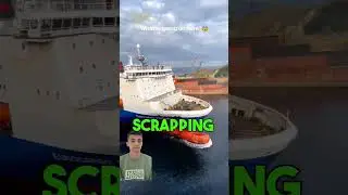 Giant Ship Heads for Recycling: End of an Era #ShipRecycling #EndOfAnEra
