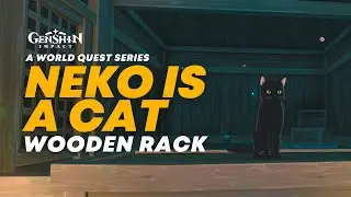 Neko is Cat - Wooden Rack | Genshin Impact