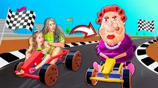 MY LITTLE SISTER AND I HAD TO RUN AWAY FROM THE EVIL GRANDMA!!