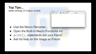 ImageJ/Fiji - Top Tips for Scripting