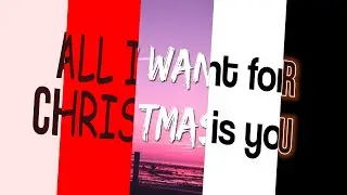 mariah carey - all i want for christmas is you but its a powerpoint lyric video all over the place