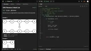 Leetcode 206 - Reverse Linked List - Python - Recursive solution