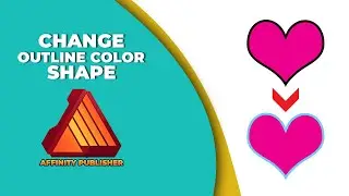 How to change the outline color of shape in Affinity publisher