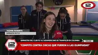 Gimnastas del Club Fly compiten en el Sudamericano de Trampolín