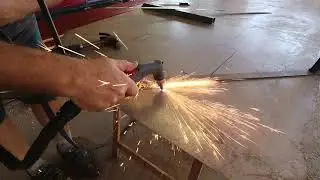 New plasma cutter to make a sawmill blade guard