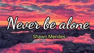 Never be alone (Lyrics) - Shawn Mendes