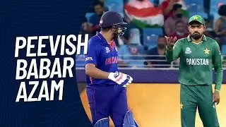 Peevish Pakistani Captain Quarrels with Rohit Sharma on Field#indiapakistancricket
