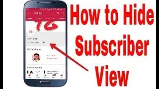 How to hide subscriber Count. 2020