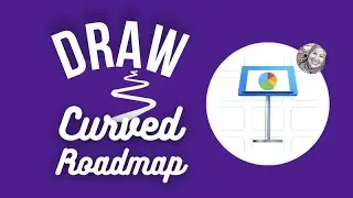 New Skillshare Course! Draw a Curved Roadmap in Apple Keynote - How to Use the Pen Tool Easily