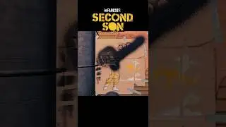 SOMETHING FISHY Stencil art Part 5🎨| Infamous Second Son | #shorts #viral #art #gaming #subscribe