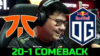 OG VS FNATIC GAME 3 - WTF COMEBACK ESL ONE STOCKHOLM 2022