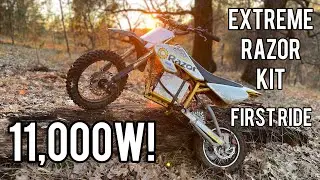 Extreme 11,000w Razor Kit is INSANE! + Testing out Electro & Co. EC4P Motor at ElectroLand!