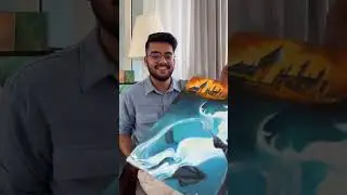 We switched canvas every 20minutes 😱🫣 #artcollab #artideas #shorts #art #viral #harrypotter