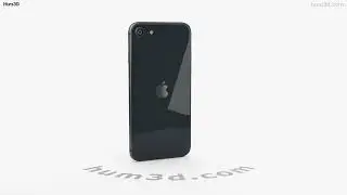 Apple IPhone SE 3 Midnight 3D model by 3DModels.org