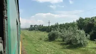 Унгены | Ungheni из окна поезда / View from the train window of the passenger train | Train Travel