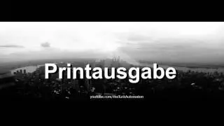 How to pronounce Printausgabe in German