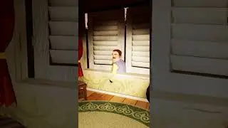 THE NEIGHBOR GOT STUCK IN A WINDOW!