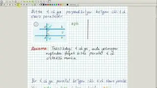 To'g'ri chiziqlarning parallelligi. Geometriya 7-sinf. 18-dars