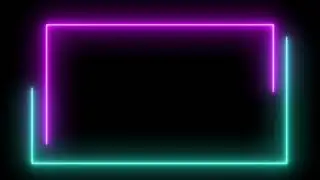 Neon Lighting Border Template For Avee Player And Kinemaster App2020/Neon Light Frame Glowing Border
