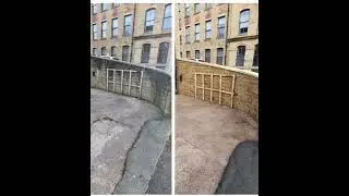 Before and after cleaning