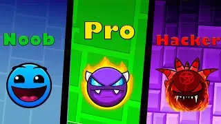 Noob vs Pro vs Hacker Geometry dash