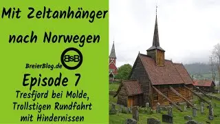 Mit Zeltanhänger nach Norwegen Teil 7, der Tresfjord bei Molde