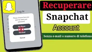 Come recuperare l'account Snapchat senza numero di telefono o e-mail  | Recupera l'account Snapchat