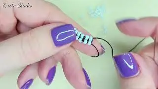 How to make a square stitch, Beading tutorial.