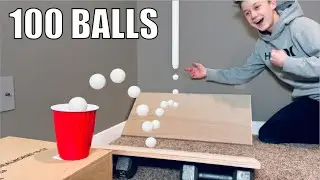 The 100 Ball Trick Shot