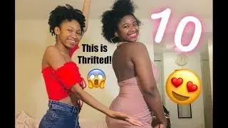 MY SISTER RATES MY THRIFTED OUTFITS!