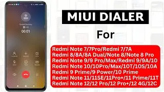 Replace Google Dialer To MIUI Dialer [ Without Root ] Google Dialer Convert To MIUI Dialer Easily