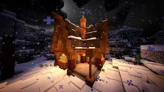 Building a Winter Cabin in MCPE