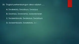 Latihan Tes Seleksi Perangkat Desa Part 3
