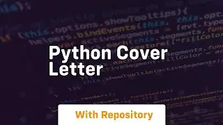 python cover letter
