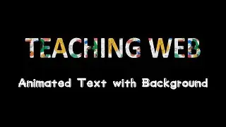 Animated Text with Background | UI UX | HTML CSS