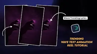 alight motion wave trending text animation video tutorial with zoom in/out | with glowing text
