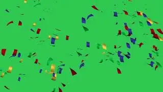 Green Screen Confetti Shower Green Screen Makerz