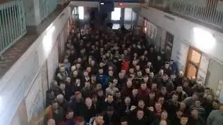 Забастовка шахтеров в Шахтинске
