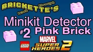 Minikit Detector Pink Brick, LEGO Marvel SuperHeroes 2 