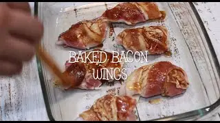 Baked Bacon Chicken Wings - Twelve Ten Kitchen