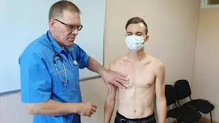 Comparative lung percussion. Percussion sound in normal and abnormal conditions.