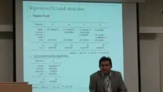 Regression models and elasticity