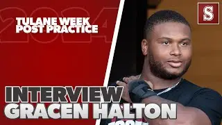 POST PRACTICE TULANE WEEK: Gracen Halton 9/9